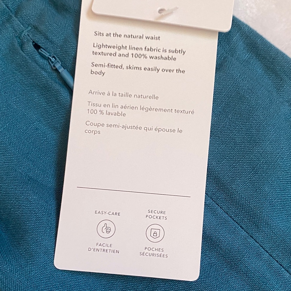 Athleta Teal Women's Flat Front Shorts - Picture 4 of 10